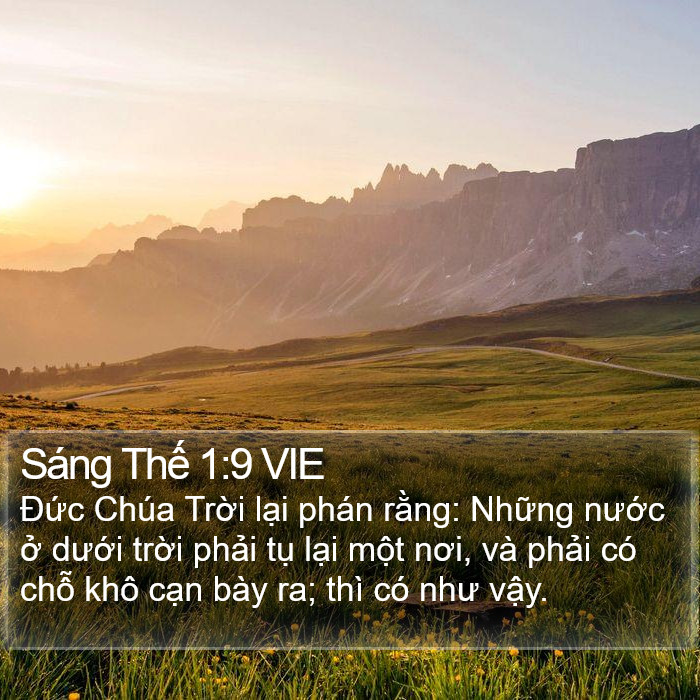 Sáng Thế 1:9 VIE Bible Study