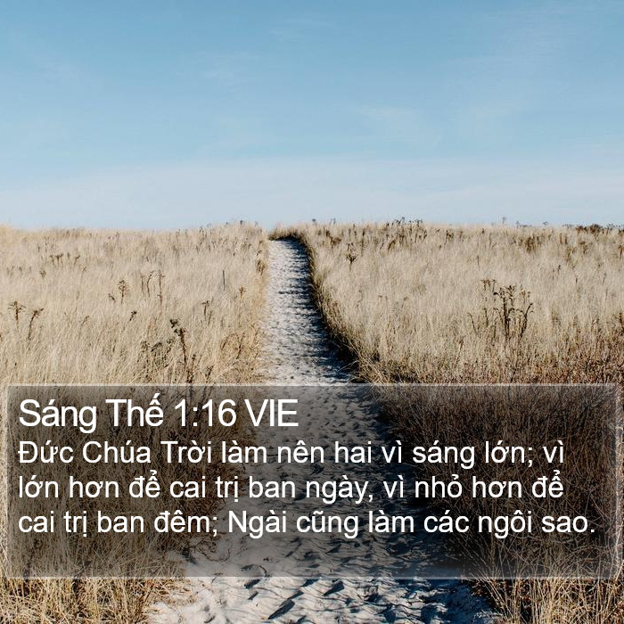 Sáng Thế 1:16 VIE Bible Study