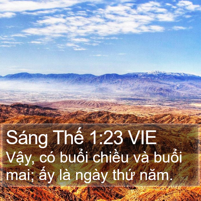 Sáng Thế 1:23 VIE Bible Study