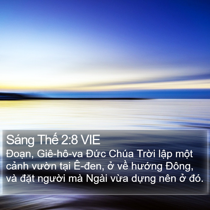 Sáng Thế 2:8 VIE Bible Study