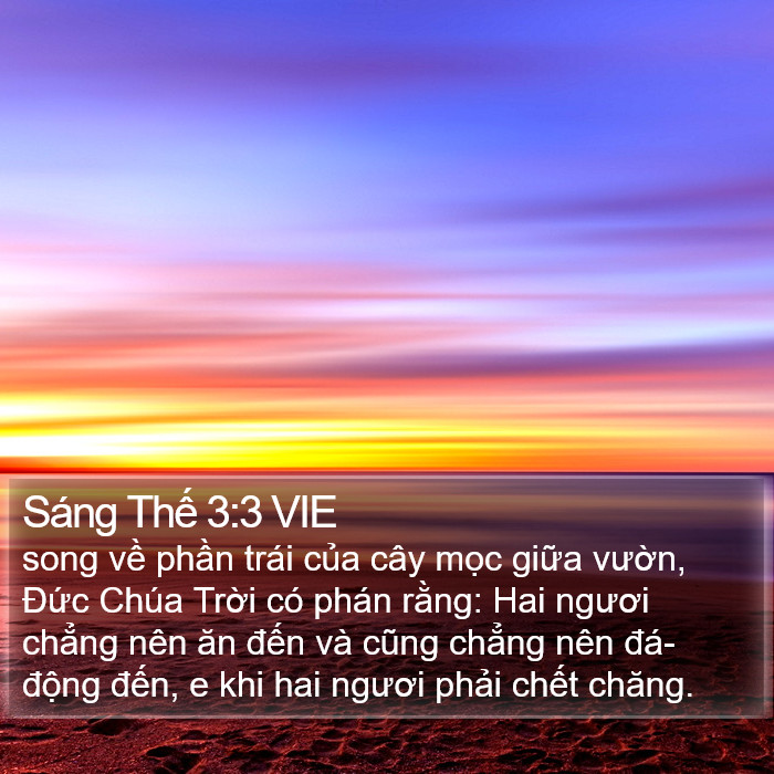 Sáng Thế 3:3 VIE Bible Study