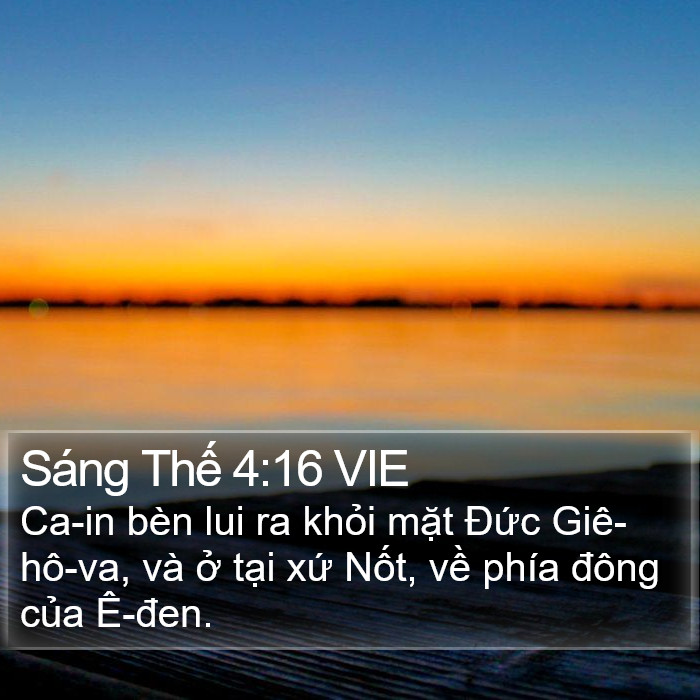 Sáng Thế 4:16 VIE Bible Study