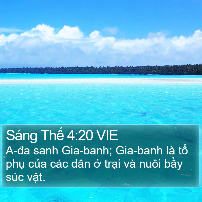 Sáng Thế 4:20 VIE Bible Study