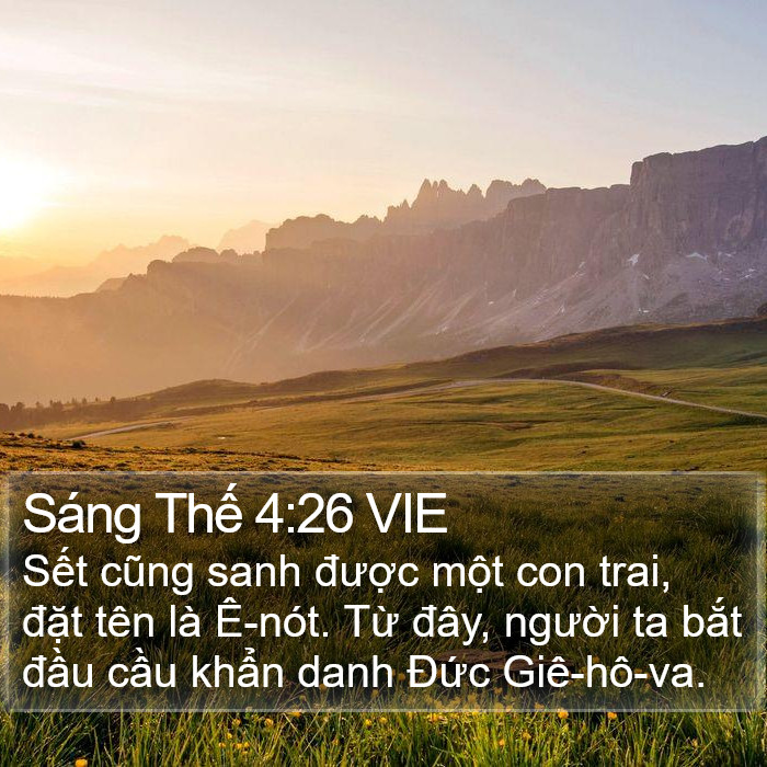 Sáng Thế 4:26 VIE Bible Study