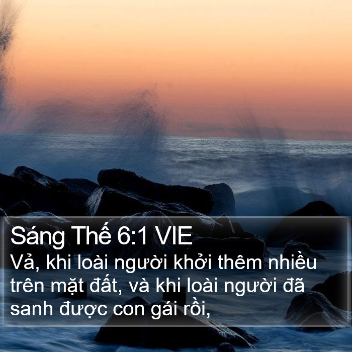 Sáng Thế 6:1 VIE Bible Study