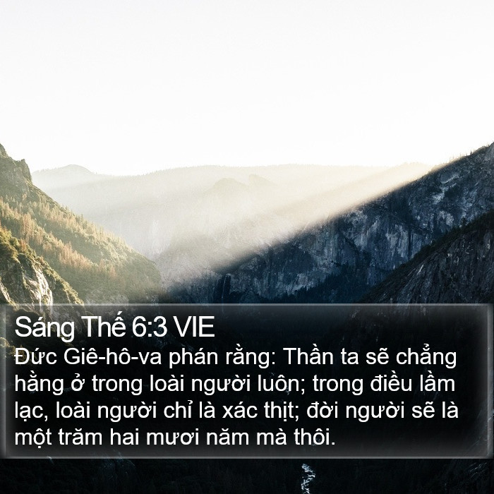 Sáng Thế 6:3 VIE Bible Study