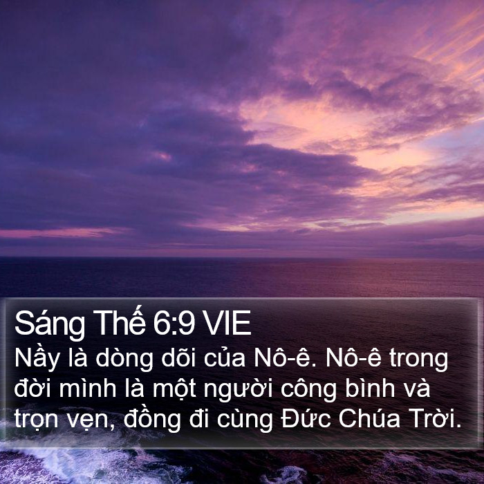 Sáng Thế 6:9 VIE Bible Study