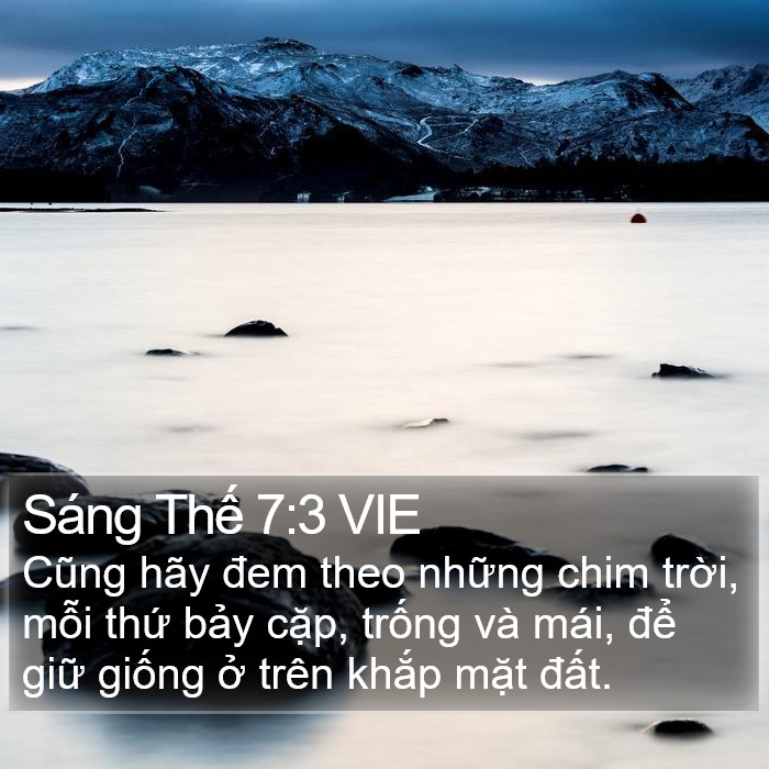 Sáng Thế 7:3 VIE Bible Study