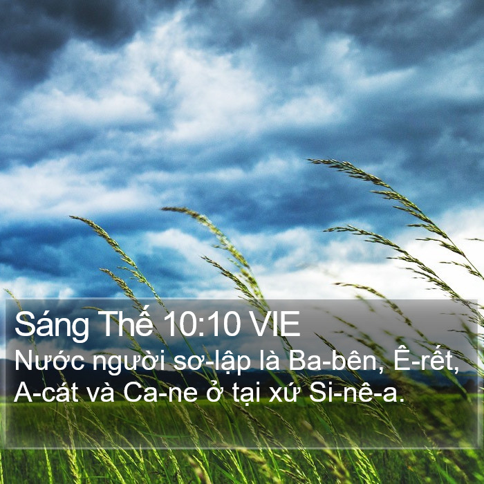 Sáng Thế 10:10 VIE Bible Study