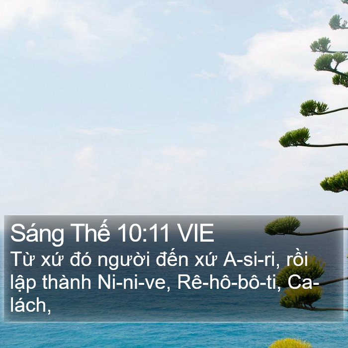 Sáng Thế 10:11 VIE Bible Study