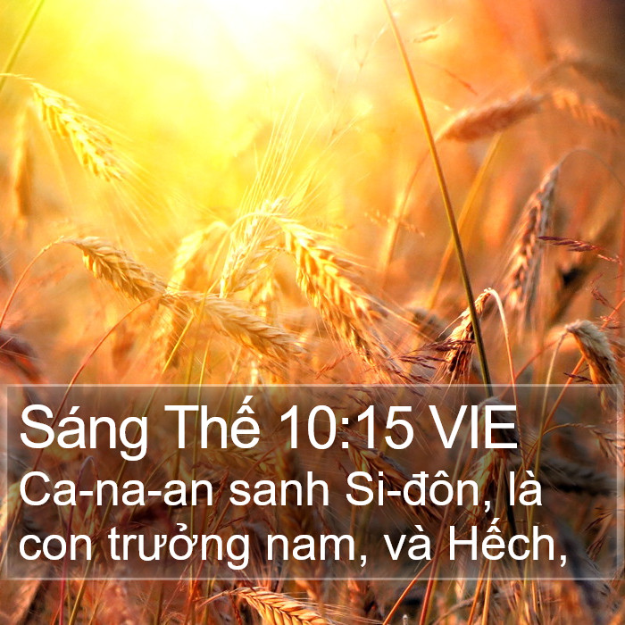 Sáng Thế 10:15 VIE Bible Study