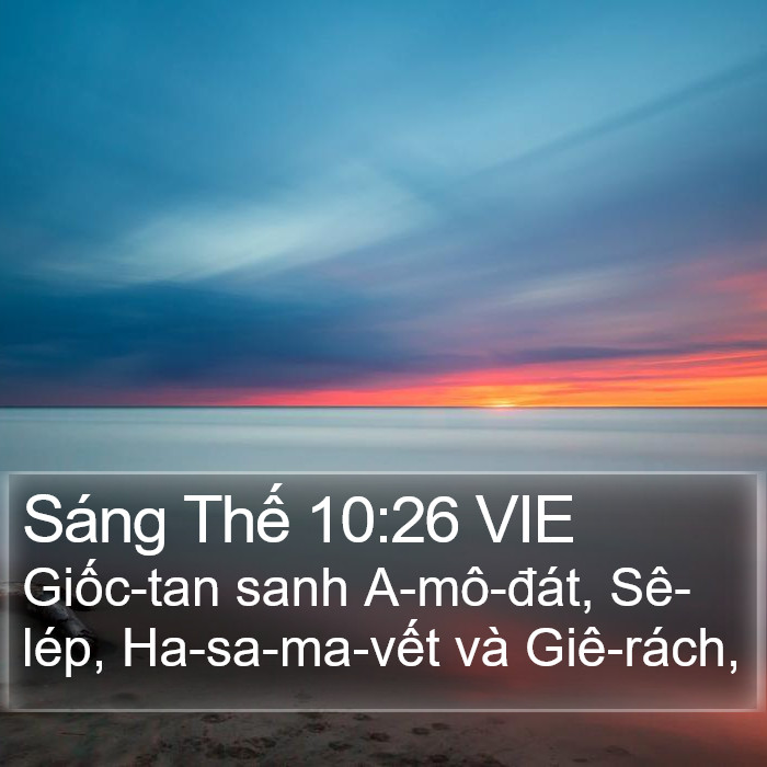 Sáng Thế 10:26 VIE Bible Study