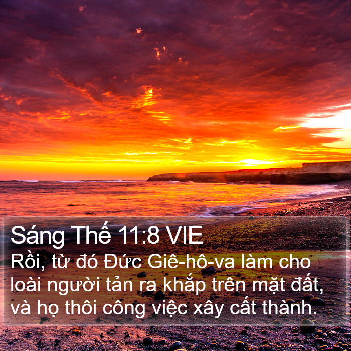 Sáng Thế 11:8 VIE Bible Study