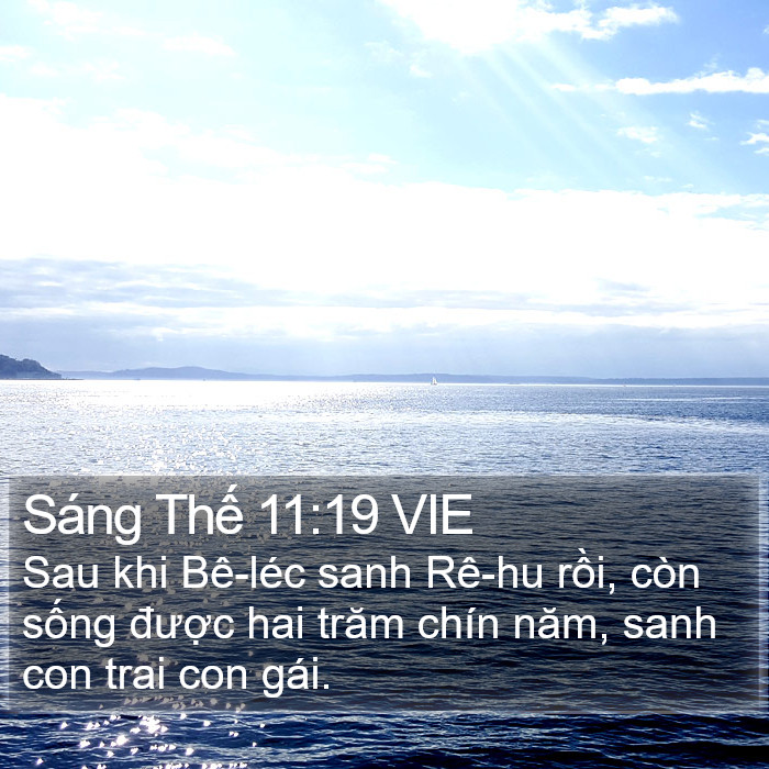 Sáng Thế 11:19 VIE Bible Study