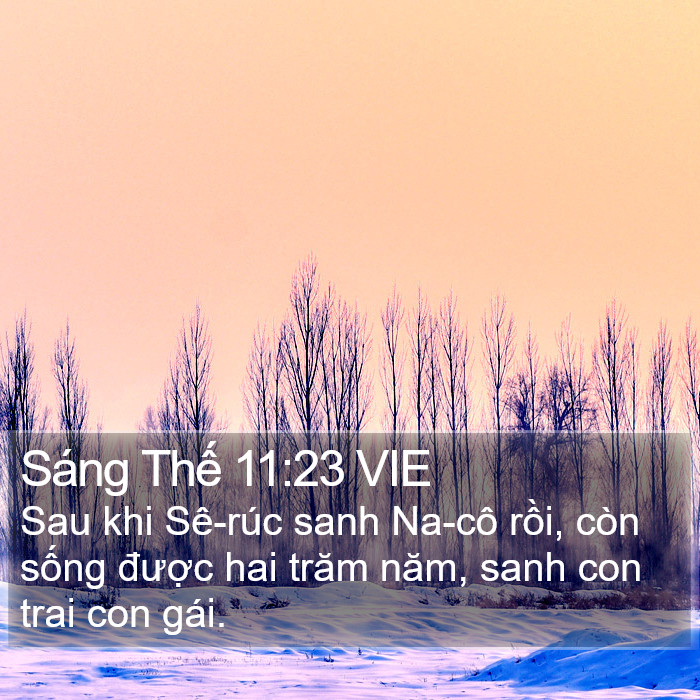 Sáng Thế 11:23 VIE Bible Study