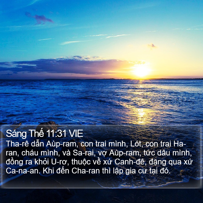 Sáng Thế 11:31 VIE Bible Study