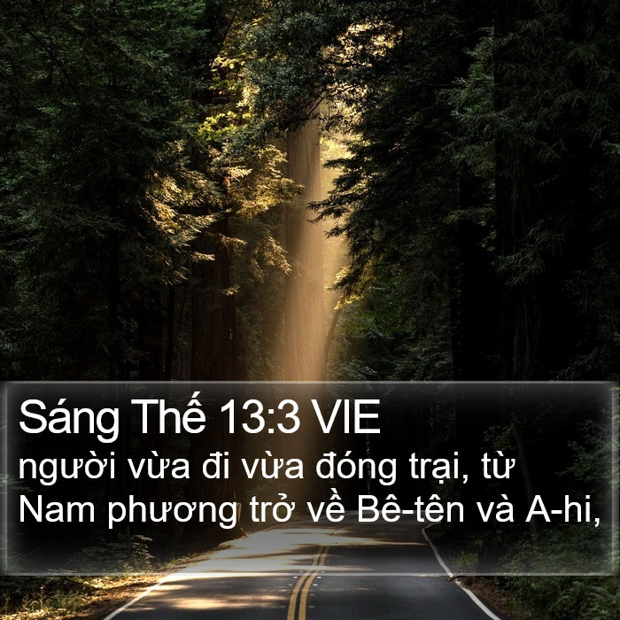 Sáng Thế 13:3 VIE Bible Study
