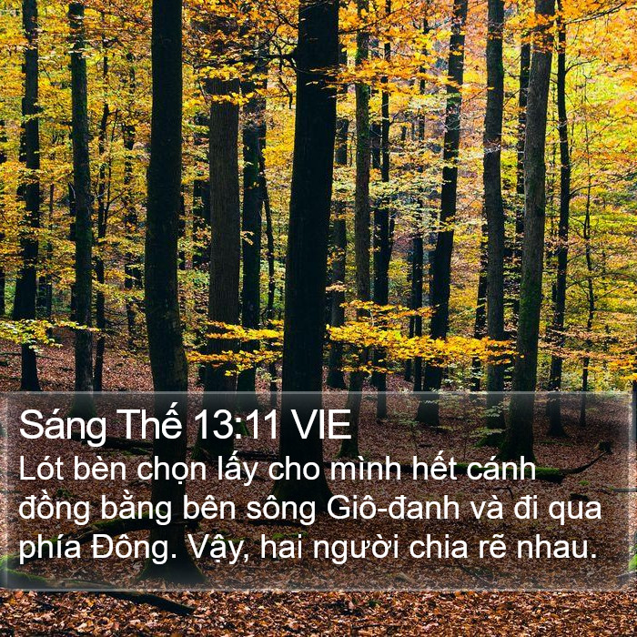 Sáng Thế 13:11 VIE Bible Study