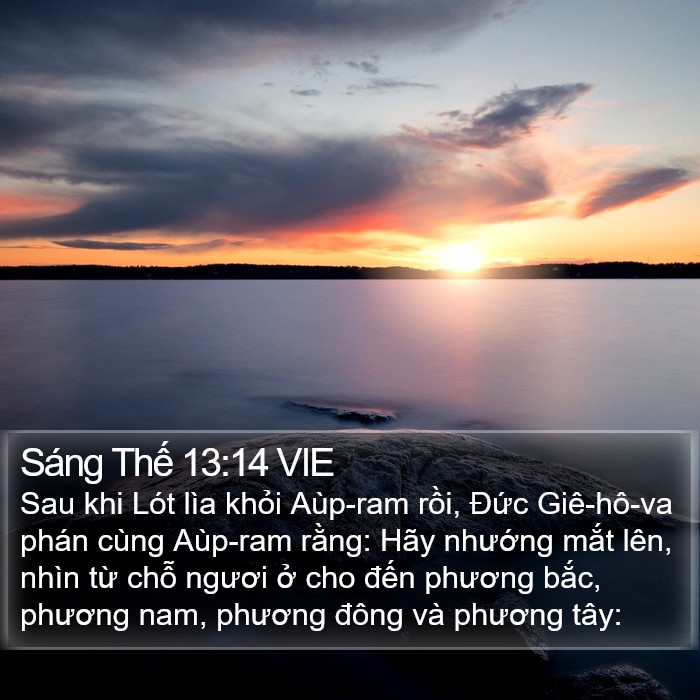 Sáng Thế 13:14 VIE Bible Study