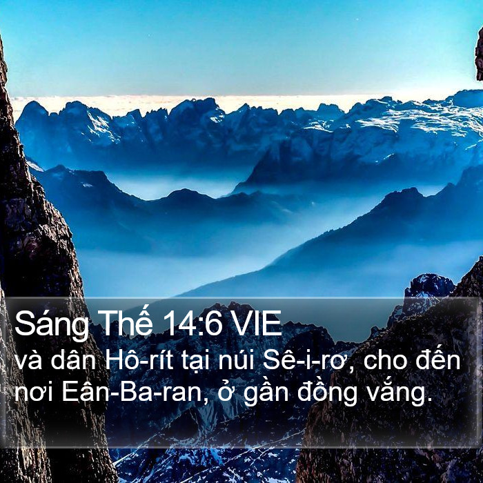 Sáng Thế 14:6 VIE Bible Study