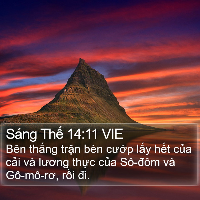 Sáng Thế 14:11 VIE Bible Study