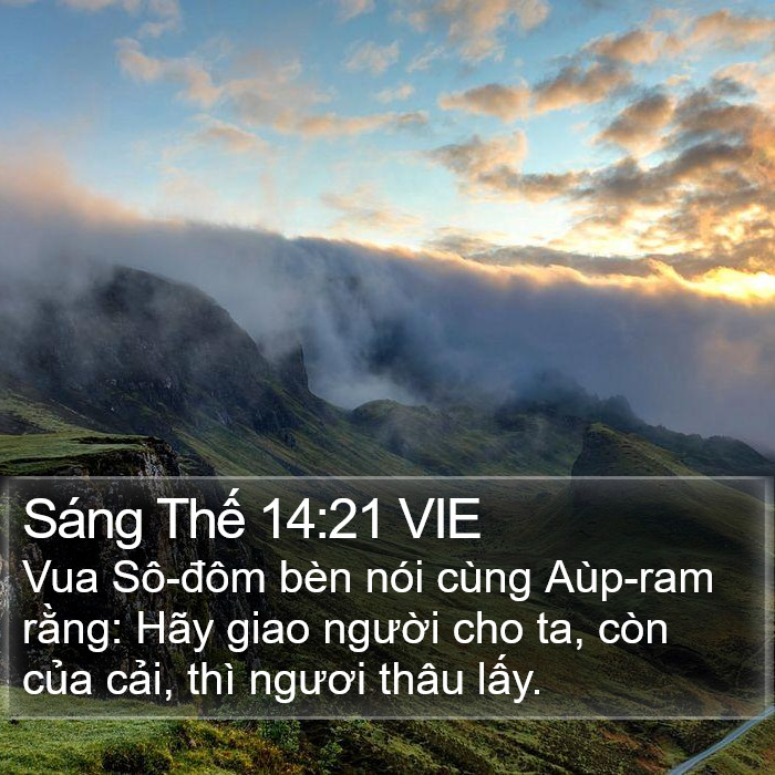 Sáng Thế 14:21 VIE Bible Study