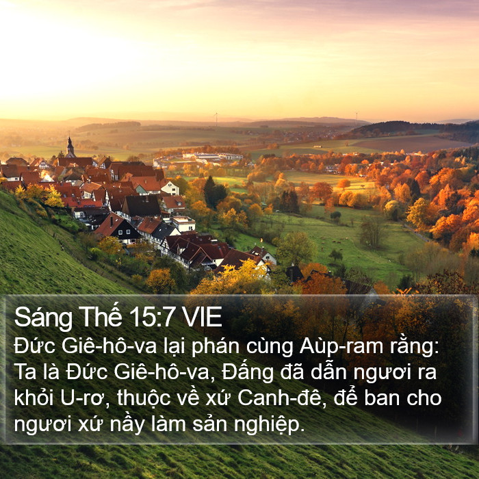 Sáng Thế 15:7 VIE Bible Study