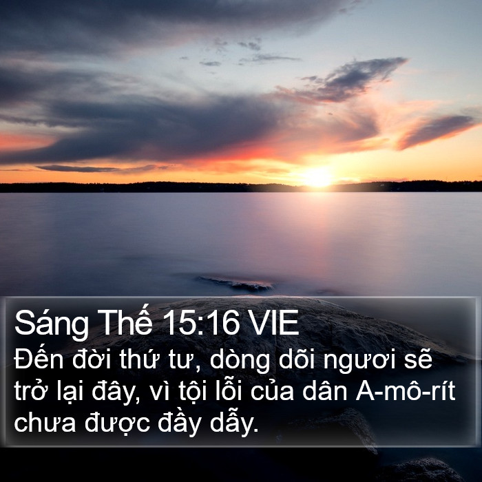 Sáng Thế 15:16 VIE Bible Study