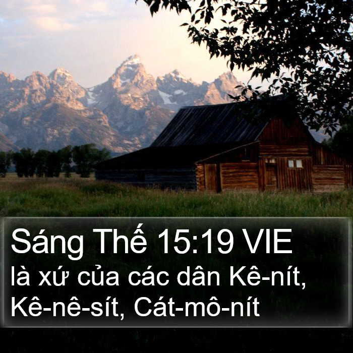 Sáng Thế 15:19 VIE Bible Study