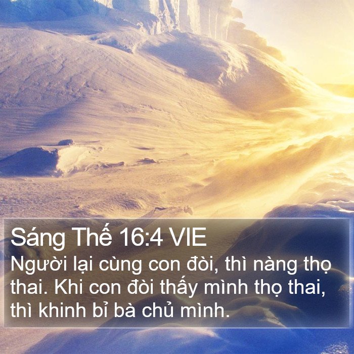 Sáng Thế 16:4 VIE Bible Study