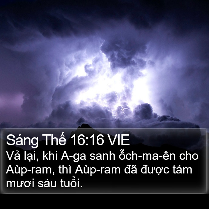 Sáng Thế 16:16 VIE Bible Study