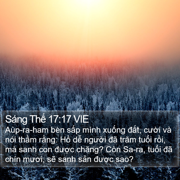 Sáng Thế 17:17 VIE Bible Study