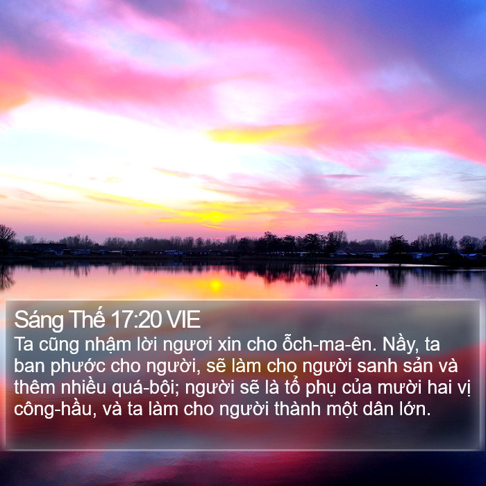 Sáng Thế 17:20 VIE Bible Study