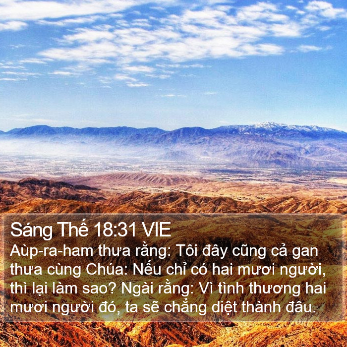 Sáng Thế 18:31 VIE Bible Study