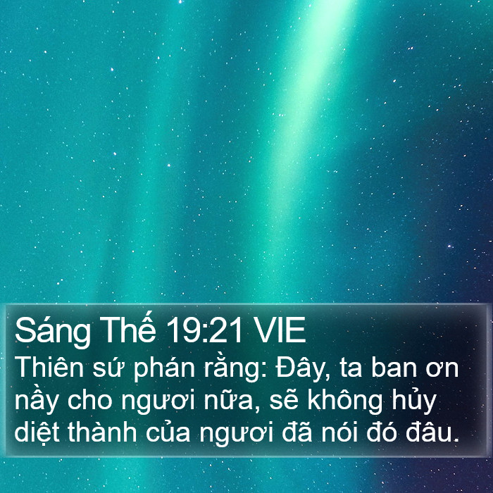 Sáng Thế 19:21 VIE Bible Study