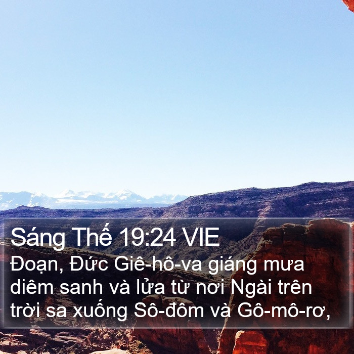 Sáng Thế 19:24 VIE Bible Study