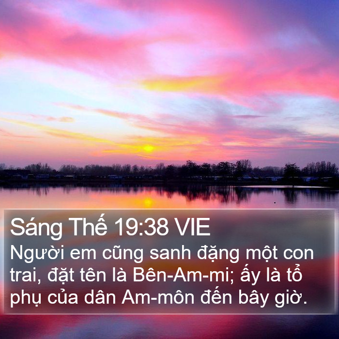 Sáng Thế 19:38 VIE Bible Study