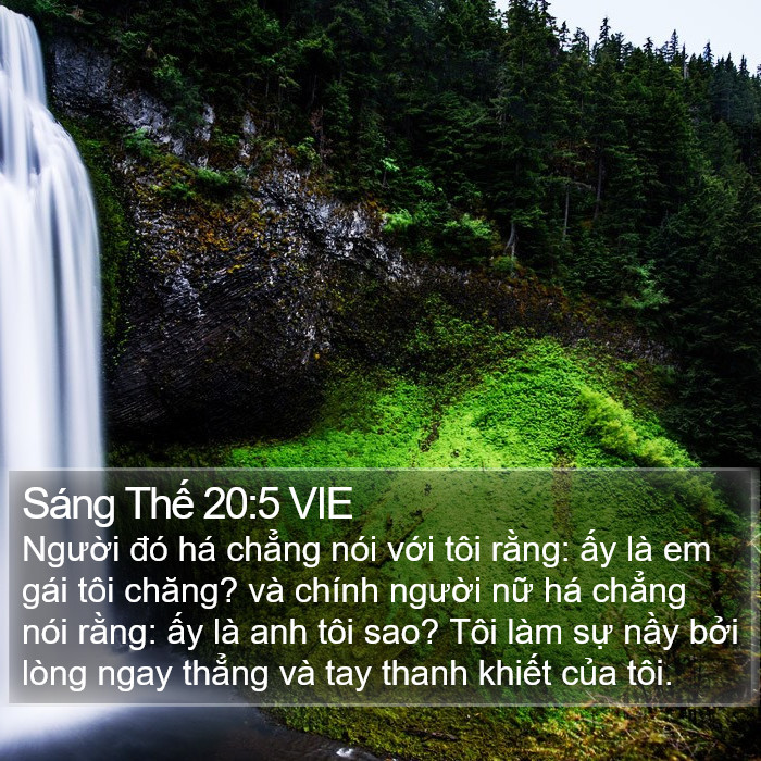 Sáng Thế 20:5 VIE Bible Study