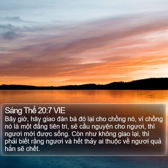 Sáng Thế 20:7 VIE Bible Study