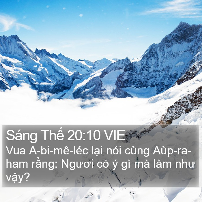 Sáng Thế 20:10 VIE Bible Study