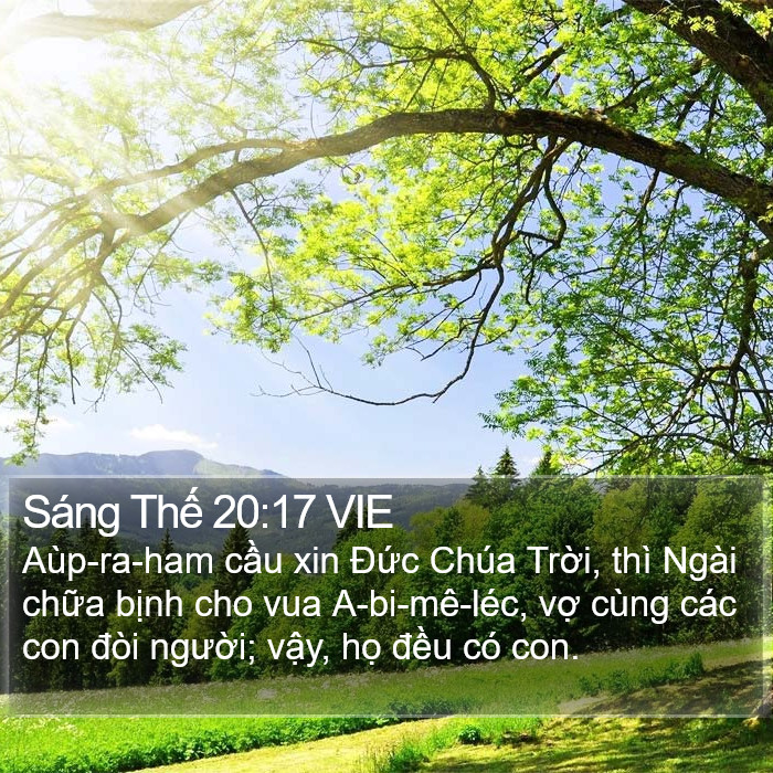 Sáng Thế 20:17 VIE Bible Study