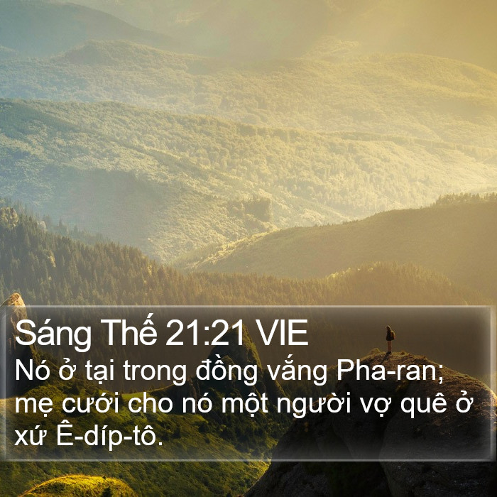 Sáng Thế 21:21 VIE Bible Study