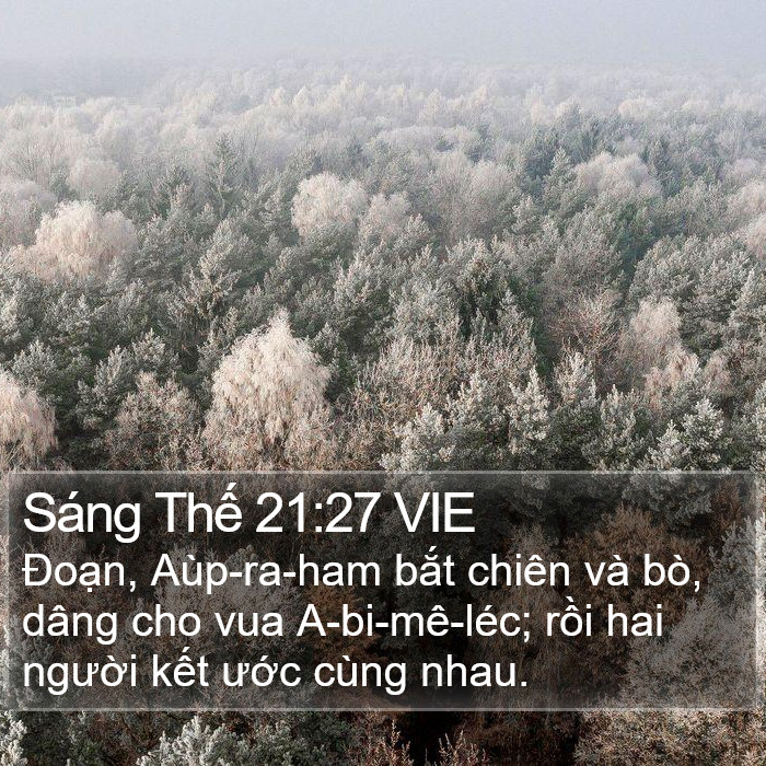 Sáng Thế 21:27 VIE Bible Study