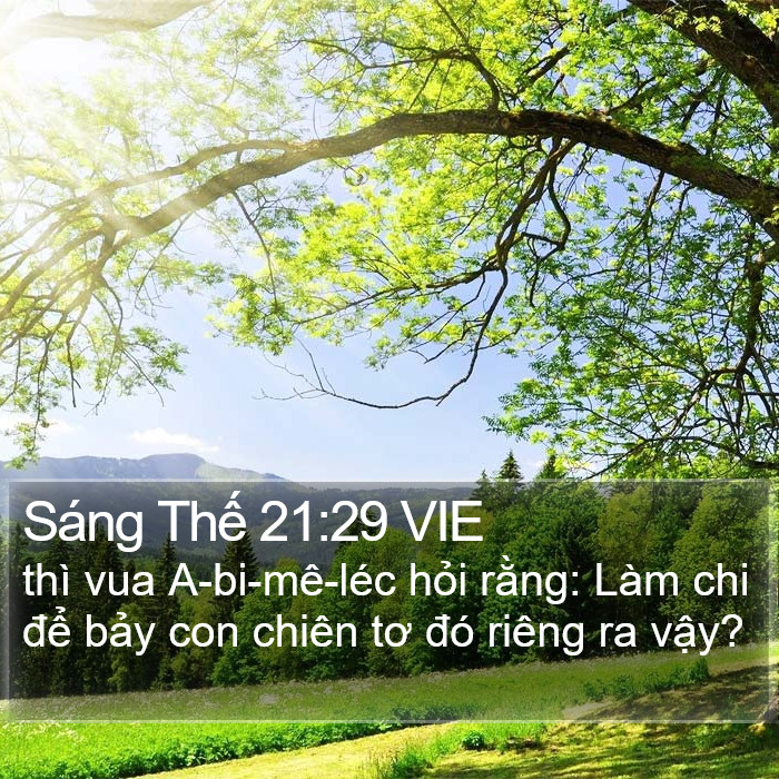 Sáng Thế 21:29 VIE Bible Study