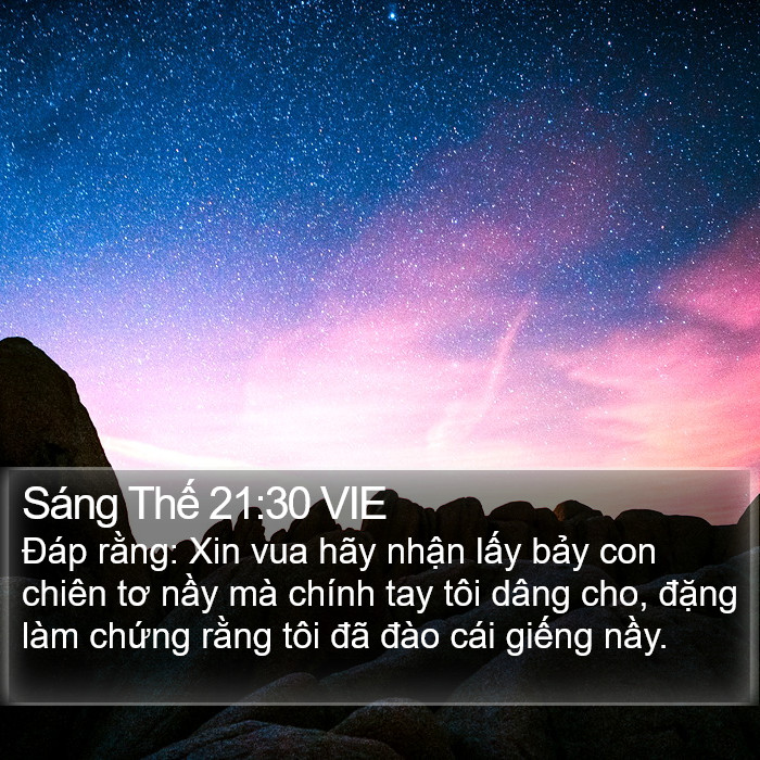 Sáng Thế 21:30 VIE Bible Study