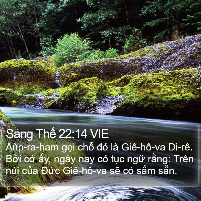Sáng Thế 22:14 VIE Bible Study
