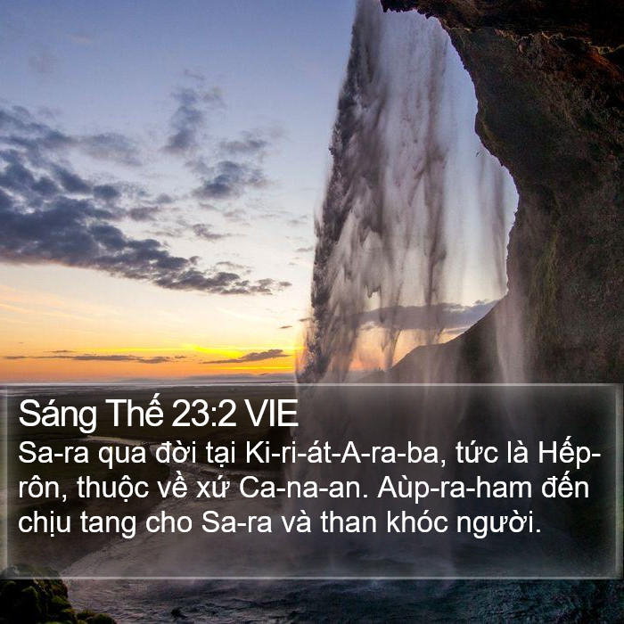 Sáng Thế 23:2 VIE Bible Study