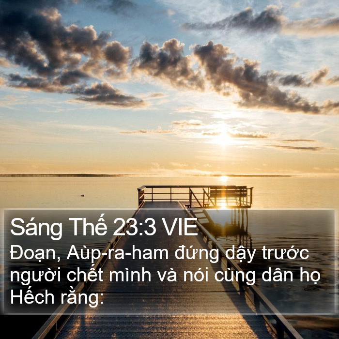 Sáng Thế 23:3 VIE Bible Study