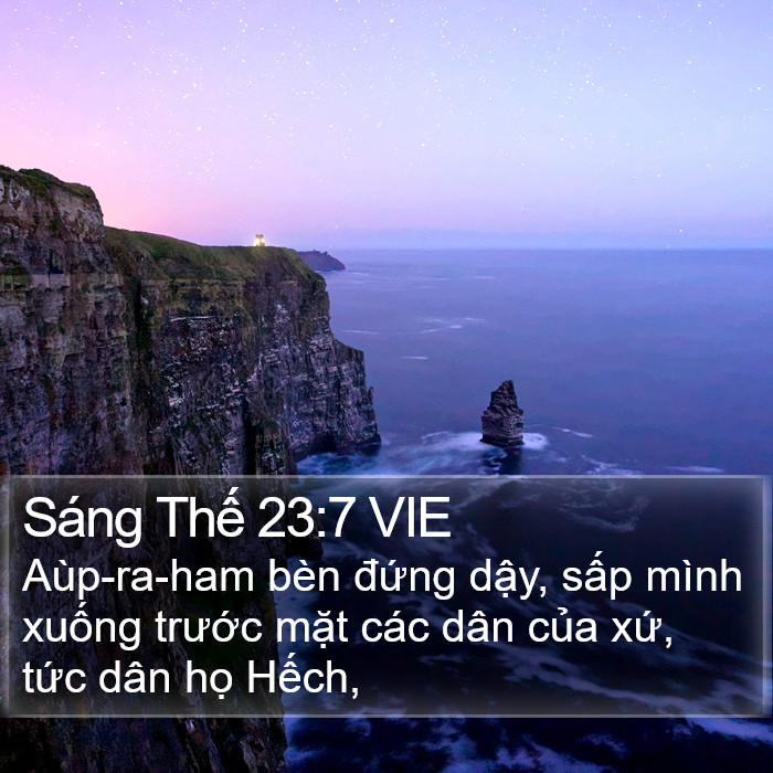 Sáng Thế 23:7 VIE Bible Study