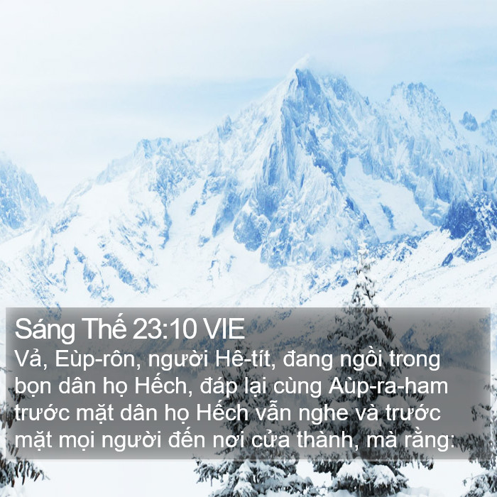 Sáng Thế 23:10 VIE Bible Study